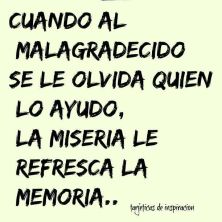Haga click para ver la imagen ampliada cuando al malagradecido se le olvida quien lo ayudo la miseria le refresca la memoria.jpg